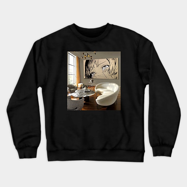 room with popeyes Crewneck Sweatshirt by Loui Jover 